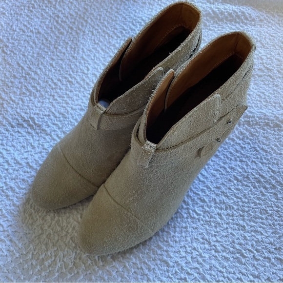 NWOT Rag & Bone Harrow Suede Stacked Heel Bootie Tan Camel Size 8.5 (38.5) - Picture 15 of 17